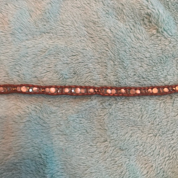 Chan Luu gemstone and leather wrap bracelet - Picture 3 of 4